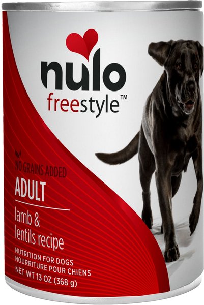 Nulo Freestyle Lamb Lentils Recipe Grain Free Canned Dog Food 13 oz case of 12