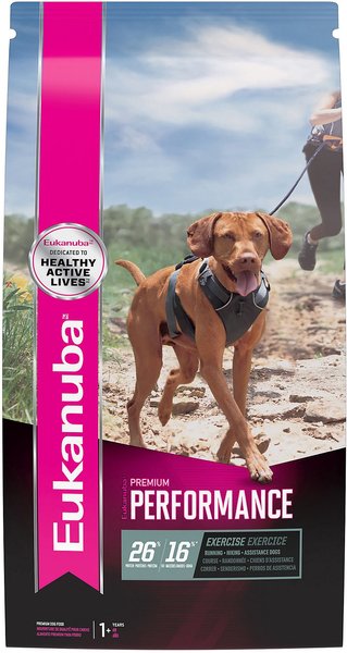 Eukanuba Premium Performance 26/16 EXERCISE Adult Dry Dog Food, 14-lb bag slide 1 of 9