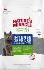 Nature's Miracle Intense Defense Odor Control Cat Litter, 40-lb bag