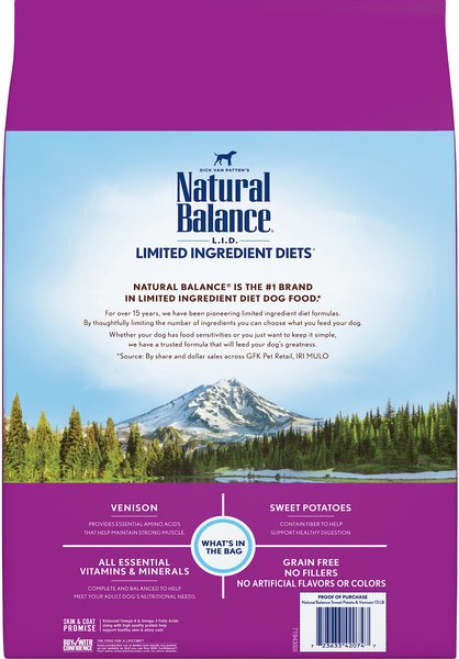 Natural Balance L.I.D. Limited Ingredient Diets Grain-Free Turkey Formula Dry Dog Food
