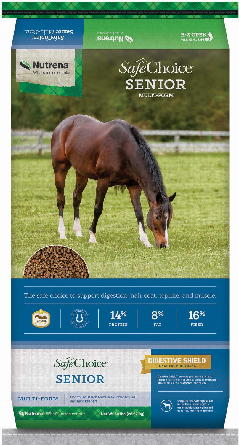 NUTRENA SafeChoice Senior Horse Feed, 50lb bag