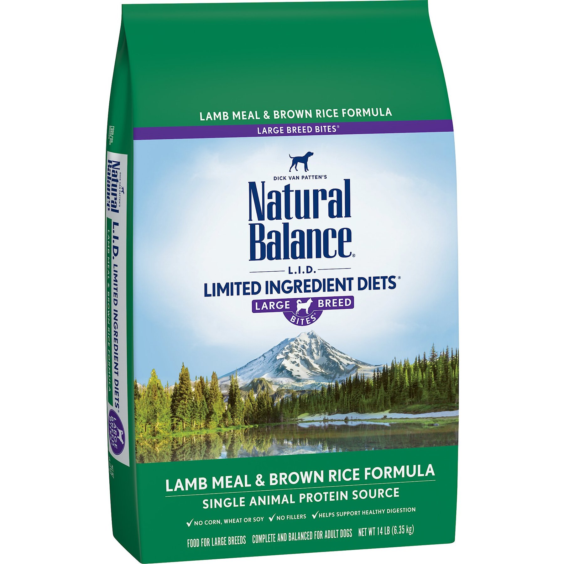 NATURAL BALANCE L.I.D. Limited Ingredient Diets Lamb Brown Rice Formula Large Breed Dry Dog Food 12 lb bag Chewy