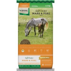 Nutrena SafeChoice Mare & Foal Pellet Horse Feed, 50-lb bag