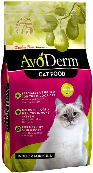 AvoDerm Natural Indoor Formula Adult Dry Cat Food, 6-lb bag slide 1 of 7