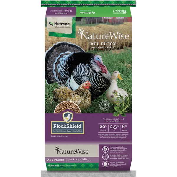 Nutrena Naturewise Feather Fixer Chicken Feed 40 Lb Bag 2228