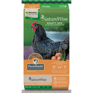 Nutrena NatureWise Hearty Hen Soy-Free 18% Protein Pellet Chicken Feed, 40-lb bag