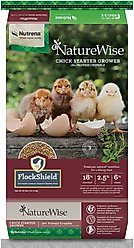 Nutrena NatureWise Chick Starter Grower 18% Protein Crumble Chicken Feed, 40-lb bag