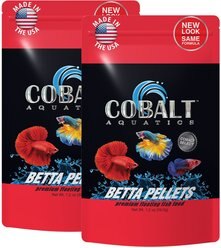 Cobalt Aquatics Select Betta Pellet food, 1.2-oz bag, 2 count
