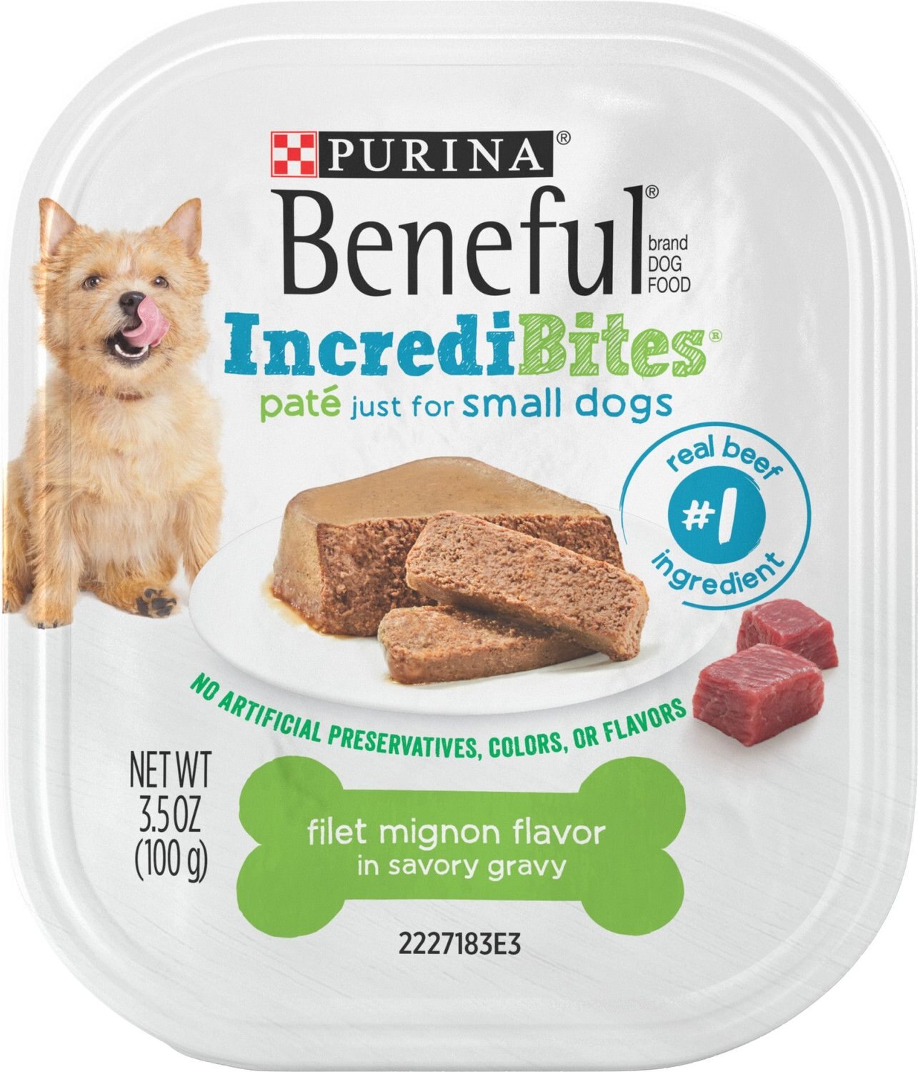 PURINA BENEFUL IncrediBites Filet Mignon Flavor in a Savory Gravy Pate ...