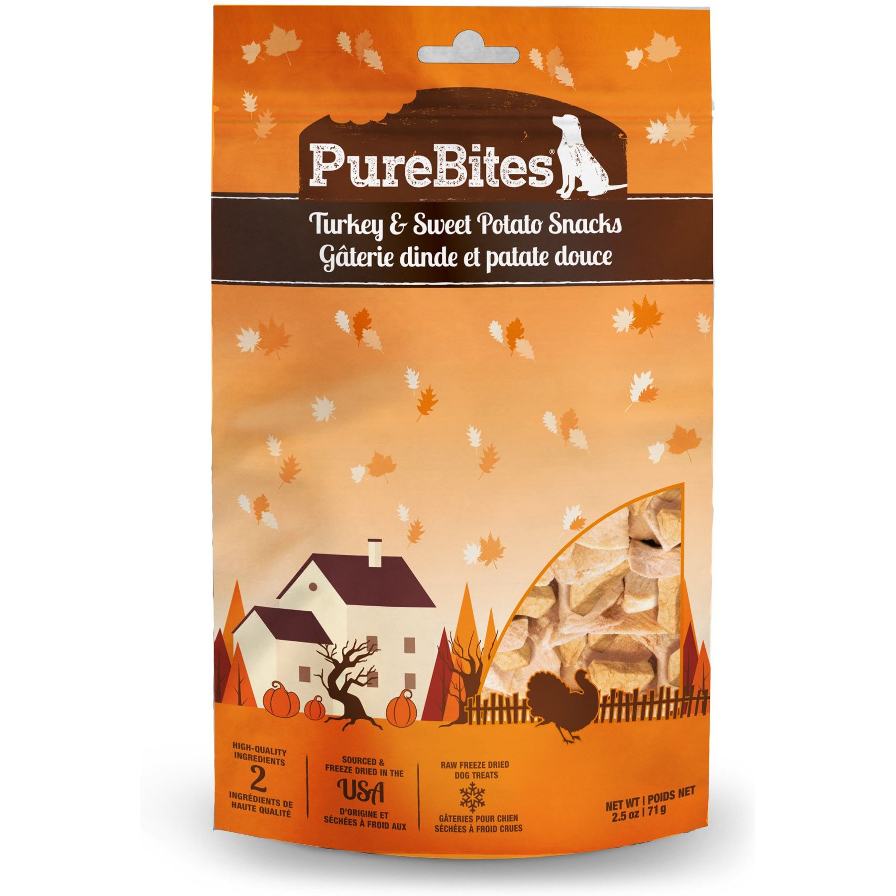 PureBites PureBites Turkey & Sweet Potato Freeze-Dried Dog Treats, 2.5-oz bag