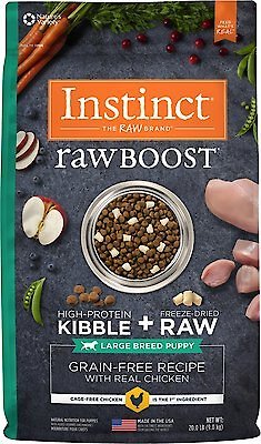 Instinct Raw Boost Large Breed Puppy Grain-Free Recipe with Real Chicken & Freeze-Dried Raw Pieces Dry Dog Food, 20-lb bag slide 1 of 10