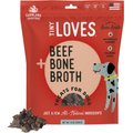 Farmland Traditions Tiny Loves Beef with Bone Broth Flavored Jerky Dog Treats, 12-oz pouch, case of 6