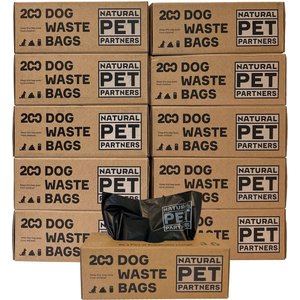 Natural Pet Partners Bulk Roll USDA Certified Bio-based Dog Waste Bags, 10 Rolls, 2000 Count