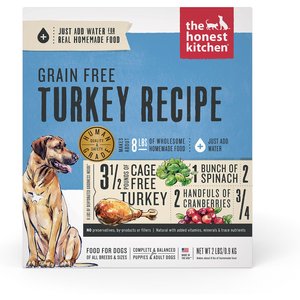 The Honest Kitchen Turkey Recipe Grain-Free Dehydrated Dog Food, 2-lb box