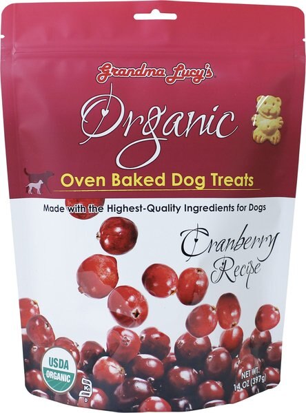 Grandma Lucy's Organic Cranberry Oven Baked Dog Treats, 14-oz bag slide 1 of 4