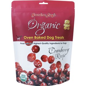 Grandma Lucy's Organic Cranberry Oven Baked Dog Treats, 14-oz bag