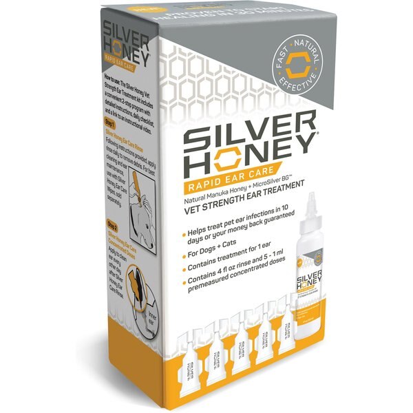 SILVER HONEY Rapid Vet Strength Dog & Cat Ear Cleaner