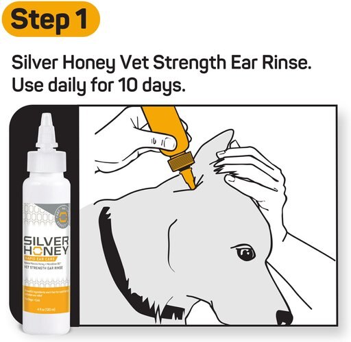 Silver Honey Rapid Vet Strength Dog & Cat Ear Cleaner