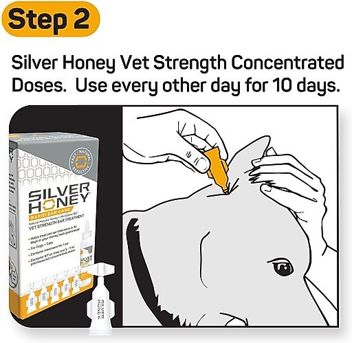 Silver Honey Rapid Vet Strength Dog & Cat Ear Cleaner