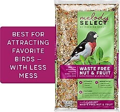 Melody Select Waste Free Nut & Fruit Bird Food, 5-lb bag slide 1 of 9