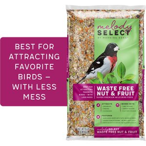 Melody Select Waste Free Nut & Fruit Bird Food, 5-lb bag