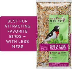 Melody Select Waste Free Nut & Fruit Bird Food, 10-lb bag