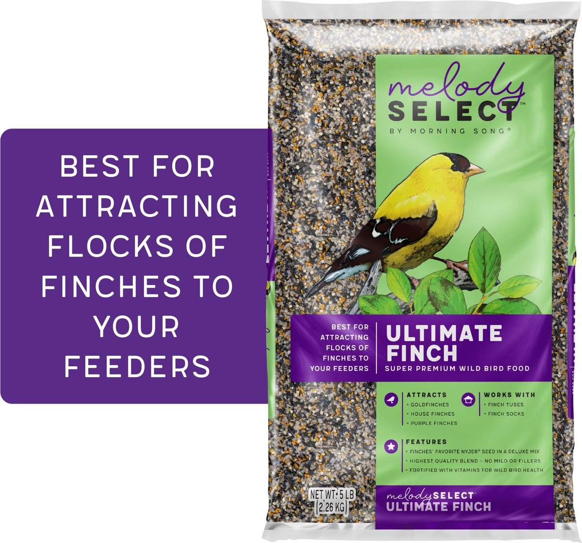 MELODY SELECT Ultimate Finch Bird Food, 5lb bag