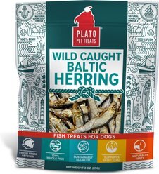 Plato Baltic Herring Dog & Cat Treat, 3-oz bag