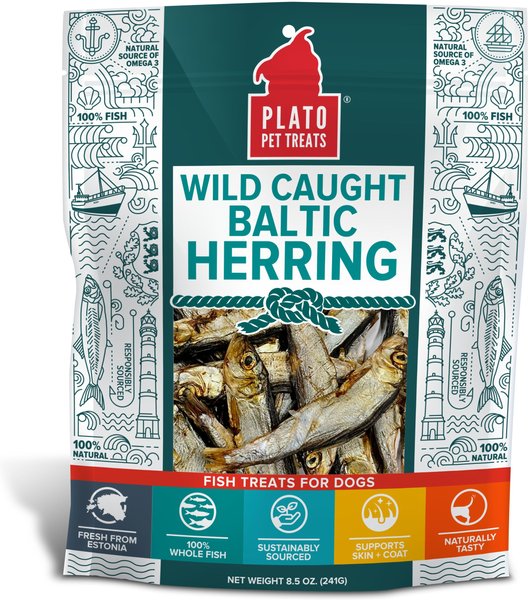 Plato Baltic Herring Dog & Cat Treat, 8.5-oz bag slide 1 of 3