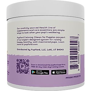 Pupford Calming Puppy Supplement, 4.2-oz jar