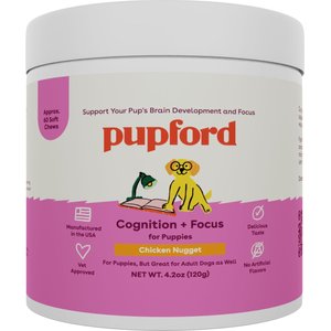Pupford Cognition & Focus Puppy Supplement, 4.2-oz jar