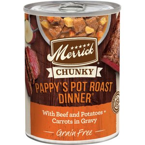 MERRICK Grain Free Wet Dog Food Cowboy Cookout 12.7 oz can case of 12