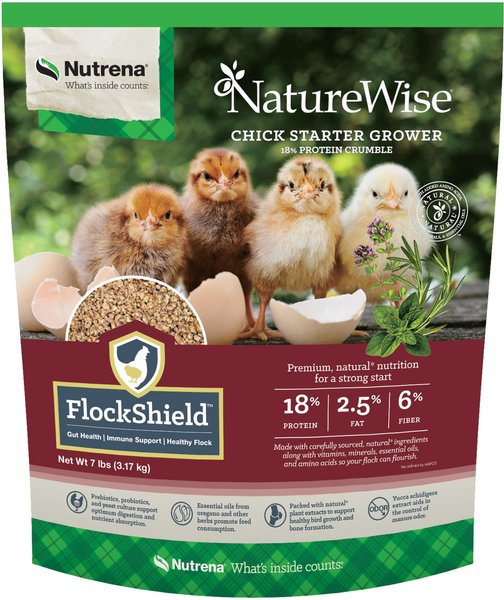 Nutrena NatureWise Chick Starter Grower Poultry Feed, 7-lb bag slide 1 of 9