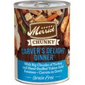 Merrick Chunky Grain-Free Wet Dog Food Carvers Delight Dinner, 12.7-oz can, case of 12