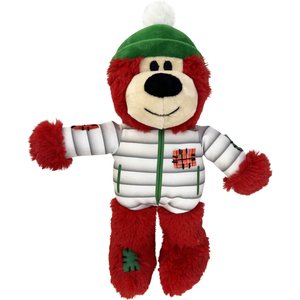 KONG Holiday Wild Knots Bear Dog Toy, Assorted Colors, Medium