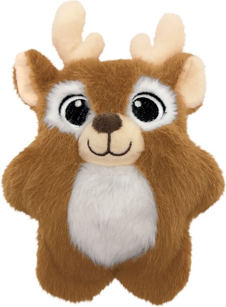 KONG Christmas Holiday Snuzzles Reindeer Dog Toy, Assorted Colors