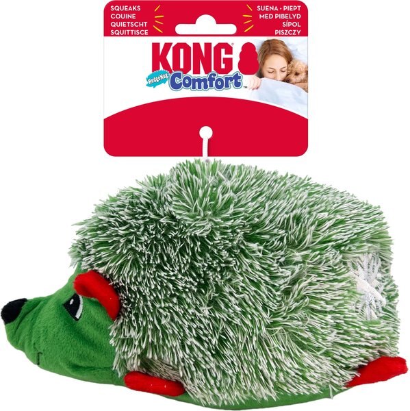 KONG Holiday Comfort HedgeHug Dog Toy, Medium