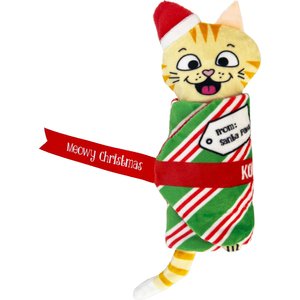 KONG Holiday Pull-A-Partz Present Cat Toy