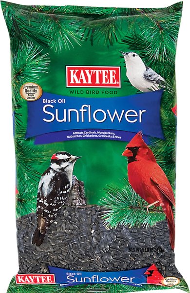 Kaytee Black Oil Sunflower Bird Food, 5-lb bag slide 1 of 9