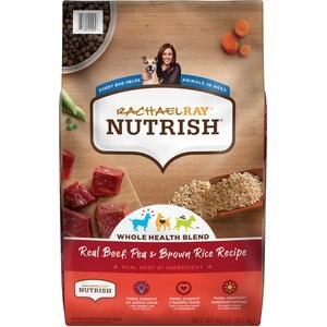 Rachael Ray Nutrish Real Beef, Pea, & Brown Rice Recipe Dry Dog Food, 40-lb bag, bundle of 2