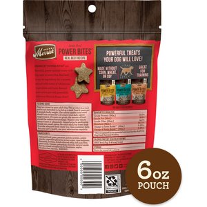 Merrick Power Bites Real Texas Beef Recipe Grain-Free Soft & Chewy Dog Treats, 6-oz bag