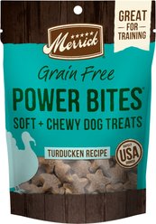 Merrick Power Bites Turducken Recipe Grain-Free Soft & Chewy Dog Treats, 6-oz bag