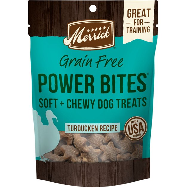 Merrick Kitchen Bites Wingalings Hickory Smoke Flavor Grain-Free Biscuits Dog Treats