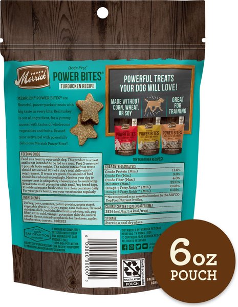 Merrick Kitchen Bites Brauts-n-Tots Grain-Free Biscuits Dog Treats