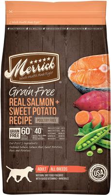 New Version Available - MERRICK Grain-Free Salmon & Sweet Potato Recipe ...