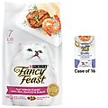 Fancy Feast Classic Broths with Tuna, Shrimp & Whitefish Supplemental Wet Food + Gourmet Filet Mignon Flavor with Real Seafood & Shrimp Dry Cat Food