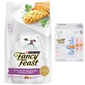 Fancy Feast Classic Collection Broths Variety Pack Complement Wet Food + Purina Savory Chicken & Turkey Dry Cat Food