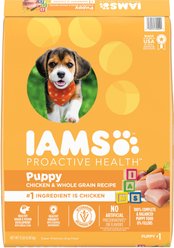 Iams Proactive Health Puppy High Protein DHA Formula with Real Chicken Dry Dog Food, 15-lb bag