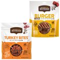 Rachael Ray Nutrish Turkey Bites Hickory Smoke Bacon + Burger Bites, Beef Burger with Bison Dog Treats