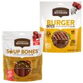 Rachael Ray Nutrish Burger Bites, Beef Burger with Bison + Soup Bones Beef & Barley Flavor Dog Treats